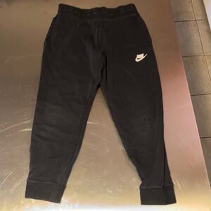 Nike Black Tapered Joggers with Elastic Cuffs